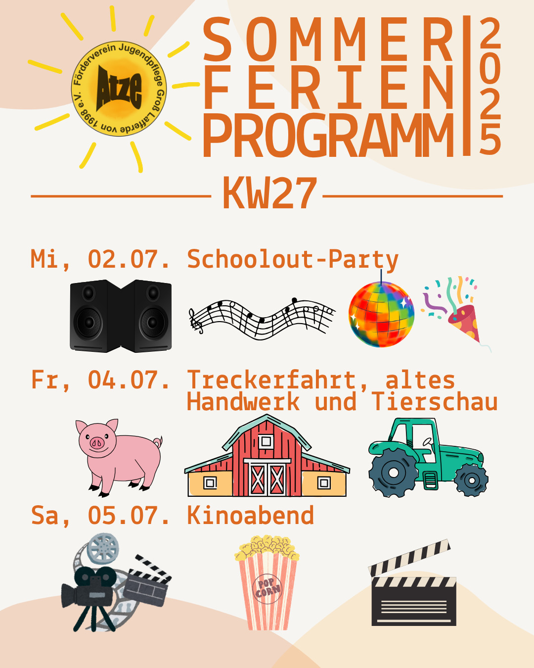 Sommerferienprogramm der KW27