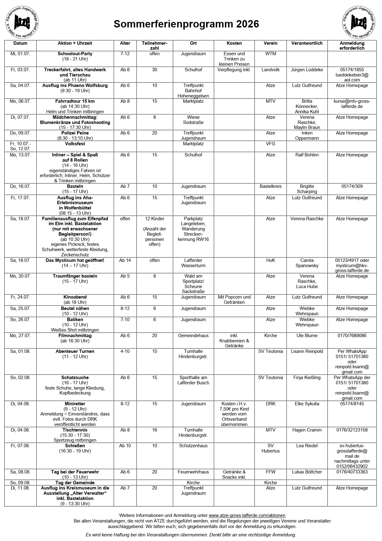 SoFe Programm 2026 2