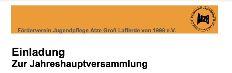 Jahreshauptversammlung 2024